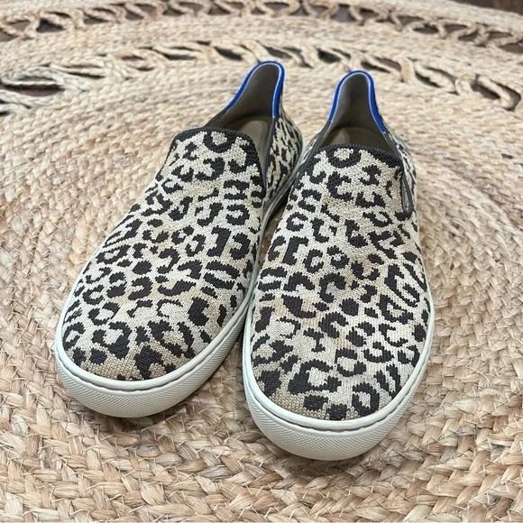 ROTHYS The Original Slip On Sneaker Desert Cat Leopard Print Limited Edition 9.5 - Picture 3 of 8